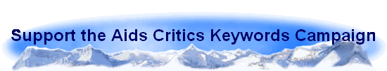 Support the Aids Critics Keywords Campaign